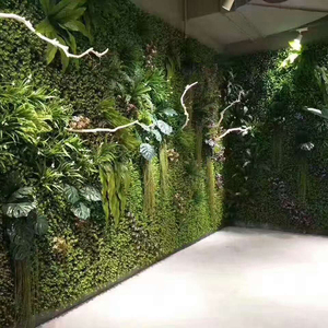 Directo de fábrica al por mayor alfombra de hierba jardín vertical verde artificial fondo de pared - Product Image 1