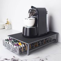 La boîte de rangement du tiroir de rangement des capsules de café Tassimo pour la maison et la base de la machine à café en fer peuvent contenir 60 capsules