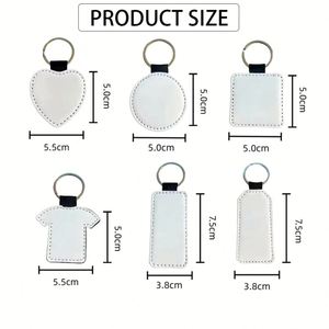 Custom Shape Pu <b>Leather</b> <b>Keychains</b> with Thermal Transfer Printing Perfect for Eco-Friendly Gift Events - Product Image 3
