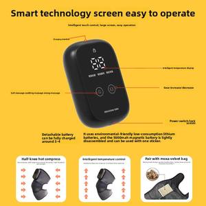 Masajeador de rodilla con calefacción, Protector contra la vejez de fisioterapia, piernas frías, compresa caliente, masajeador de rodilla con carga - Product Image 2