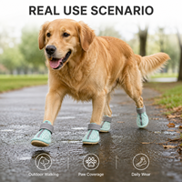 Chaussures pour chien en maille respirante avec sangle réglable pour la protection des pattes en extérieur