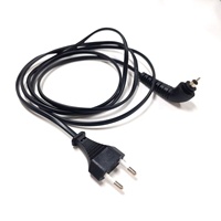 Lisseur de cheveux standard européen IEC, cordon d'alimentation CA à 2 broches CEE7/16 Schuko avec rotation à 360 degrés