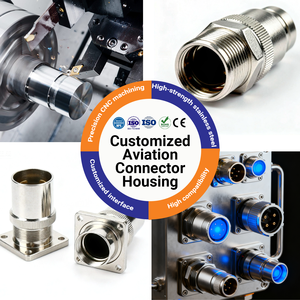 AS9100 gecertificeerde fitting voor hoge druk luchtvaartvloeistof, roestvrij staal, titanium, luchtvaartconnector voor defensiesystemen - Product Image 1