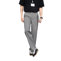 Pantalon de travail classique pour homme, coupe ajustée, extensible, séchage rapide, léger, décontracté, confortable, pantalon de golf pour homme, fermeture éclair à la taille