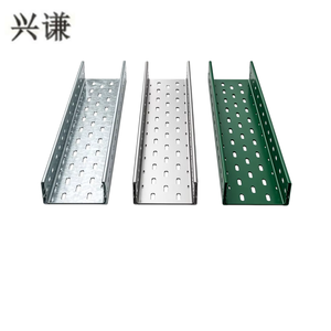 Goulotte de câblage ventilée en <span class=keywords><strong>acier</strong></span> prégalvanisé perforé pour projets de câblage commercial et de construction - Modèle Xingqian - Product Image 2