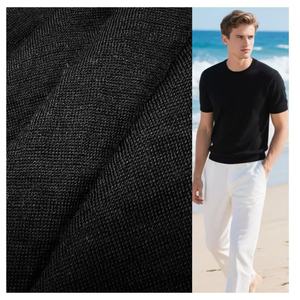 Fabrication sur mesure <span class=keywords><strong>de</strong></span> <span class=keywords><strong>jersey</strong></span> simple en <span class=keywords><strong>laine</strong></span> mérinos 100% <span class=keywords><strong>de</strong></span> haute qualité, 165 GSM, 18,5 microns, pour t-shirts - Product Image 1