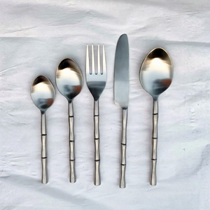 Ensemble de couverts en acier inoxydable plaqué or Unicorn Handicrafts, couteau, fourchette et cuillère, qualité supérieure, passe au lave-vaisselle, pour la restauration - Product Image 1