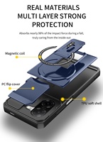 Coques de téléphone portable robustes avec béquille et protection d'objectif pour iPhone 18 17 16 15 14 13 Pro Max 11 Plus Samsung Xiaomi