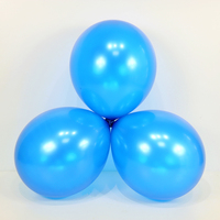 Ballons métalliques en latex bleu perle 0,8g, prix usine, pas cher