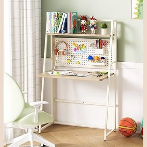 Simple <b>foldable</b> table and chairs, suitable for home use, bedroom, study, computer <b>desk</b>, bookshelf, and integrated computer <b>desk</b>. - Product Image 1