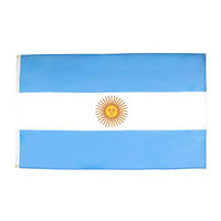 Drapeau national personnalisé en polyester 3x5FT imprimé en sérigraphie pour tous les pays, football, soccer, événements sportifs 2026