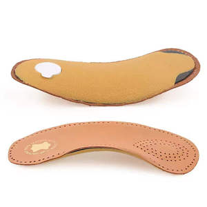 Semelles orthopédiques 2026 pour femmes, soutien de la voûte plantaire pour pieds plats, coussinet de talon en cuir véritable et TPU, tailles 41-46 - Product Image 1