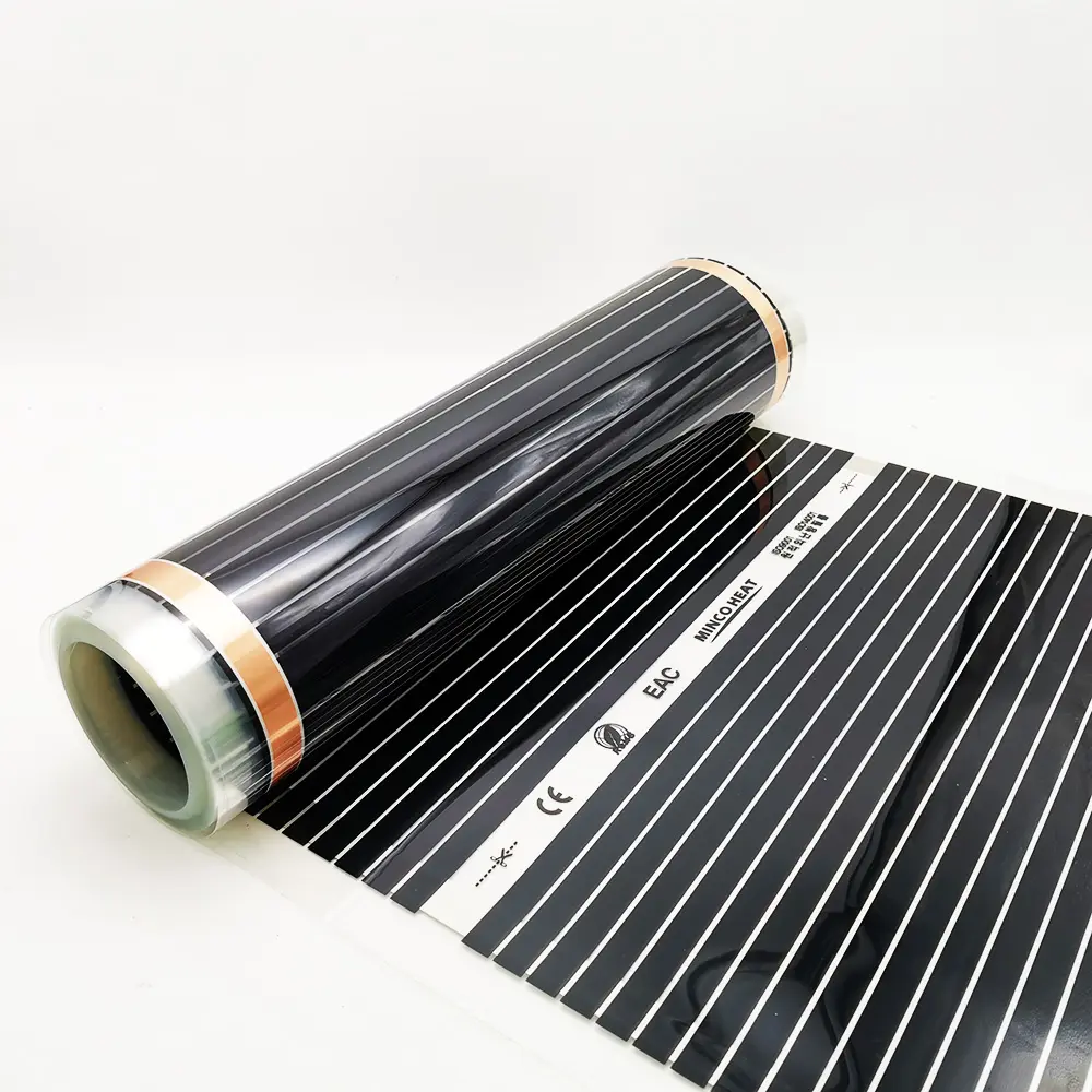 Xominco — Film chauffant électrique à infrarouge, 220V, largeur de 50CM, tapis en aluminium chauffant, fabriqué en corée, 220W/m2