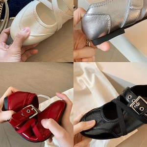 Nouvelles baskets décontractées style ballerine Mary Jane à enfiler, rehaussantes de 4 cm, avec bride croisée à l'orteil, à bout peu profond, effet rajeunissant - Product Image 2