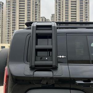 Nouvelle conception, kits de carrosserie automobile de haute qualité, <span class=keywords><strong>garde</strong></span>-corps en aluminium noir, mise à niveau par boulonnage, échelle pliante pour BYD Leopard 5 - Product Image 4