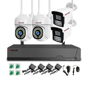 4-канальная Wi-Fi подключенная Беспроводная камера <span class=keywords><strong>Nvr</strong></span> поддерживает 8 ТБ жесткий диск Ptz камера пуля камера двусторонний диалог цветной ночного видения - Product Image 1