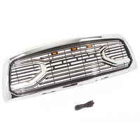 Calandre avant en fibre de carbone chromé, accessoire de voiture adapté aux modèles 2010 et 2018 de 2500 à 3500