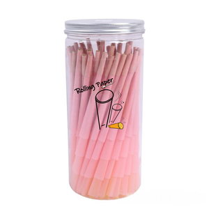 Factory wholesale 50 count/can 109MM extra large smoking roll paper customized color conical roll paper <b>tape</b> M filter - Product Image 4