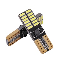 Raych-bombilla LED de fábrica T10 24SMD4014, luces de lectura, señal de giro, sin error, canbus, tamaño pequeño