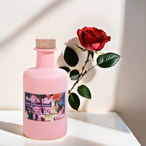 100ml 200ml có thể tái chế rõ ràng hoa lâu dài làm mát không khí sang trọng tăng hương thơm sậy khuếch tán chai với fireless thanh - Product Image 3