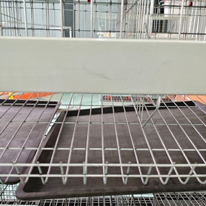 Gabbia per Polli a 4 Piani con 4 Porte, Capacità 128 Uccelli, Tipo H, per Allevamento, Gabbia a Batteria Antiruggine per Galline Ovaiole - Product Image 6