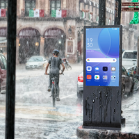 Kiosco de Señalización Digital de 43 y 55 Pulgadas, IP65, Alto Brillo, con Soporte para Animación y CMS Basado en la Nube para LCD de Exterior