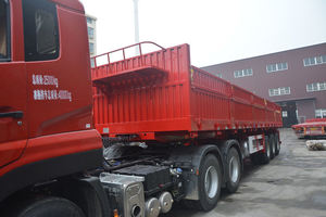 <span class=keywords><strong>Prix</strong></span> d'usine, semi-remorque à benne basculante latérale, 3 essieux, 12 roues, 12R22.5, acier, robuste, 120 tonnes, transport de machines - Product Image 4