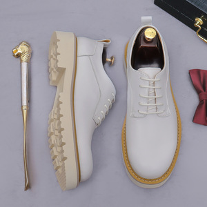 Classic Autumn Wedding <b>Dress</b> Shoes for <b>Men</b> Genuine Leather Breathable Anti-Slip Lace-Up Formal Shoes Office Party Use - Product Image 3