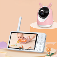 Moniteur Bébé en Bois Double Mode Graffiti avec Surveillance par APP, Détection de Mouvement, Écran Haute Définition 5 Pouces, Modèle de Soin 5U-BMD630 Shenzhen