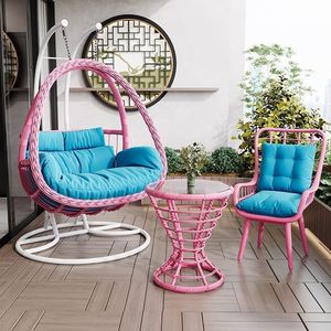 Balcony Hanging Chair Courtyard Hanging Basket Rattan Chair <b>Hammock</b> Bird's Nest Chair Outdoor Cradle Chair - Product Image 3