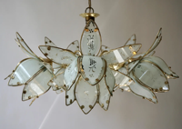 Lustre en verre de Murano élégant et romantique de style français, luminaire suspendu de luxe en forme de lotus pour restaurant, salon, exposition, hall d'entrée, décoration