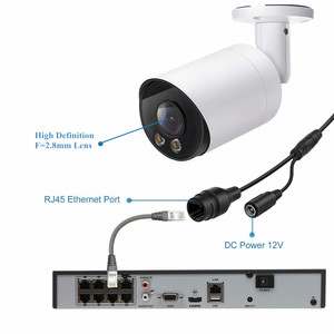 Bộ Hệ Thống CCTV NVR 8 + 8 8CH 4K POE Đầy Đủ Màu Sắc Bán Chạy 8 Chiếc Camera POE IP Dome Và Đạn 5MP Tầm Nhìn 7/24 Nhiều Màu - Product Image 2