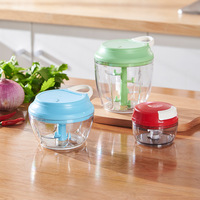 Mini hachoir manuel multifonction de haute qualité pour cuisine, coupe-légumes, pommes de terre, ail, viande, mélangeur, outil en plastique et acier