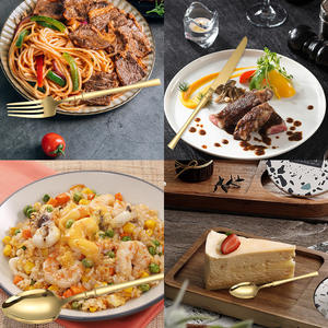 Juego de Cubiertos de Acero Inoxidable 410 A11T24H11, 24 Piezas, Diseño Delgado, Apto para Lavavajillas, Acabado Espejo, Color Sólido - Product Image 3