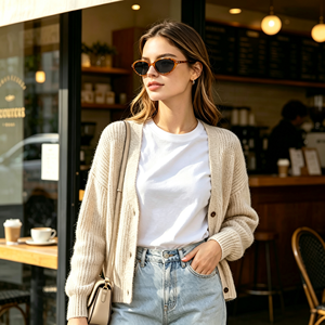 Premium Polarized Acetate Sunglasses Women Vintage Small Oval Frame <strong>TAC</strong> UV400 Protection Classic Trendy Outdoor Eyewear Shades - Product Image 5