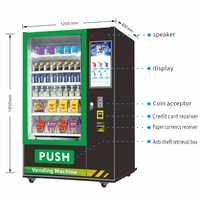 Beste buiten lunchautomaten voor snacks, salades, eieren, fruit, boeken, bibliotheek, mechanisch ontwerp, 300-600 capaciteit, op afstand bedienbaar