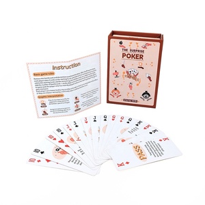 Cartas <span class=keywords><strong>de</strong></span> Póker Impresas Personalizadas, Tamaño Estándar, Papel FSC, Baraja <span class=keywords><strong>de</strong></span> Cartas <span class=keywords><strong>de</strong></span> Juego con Caja, Venta al Por Mayor B2B, Fabricante, OEM, ODM - Product Image 1