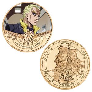 10 Monete Commemorative in Metallo Placcato Oro del Cartone Animato Giapponese 'Le Bizzarre Avventure di <span class=keywords><strong>Jojo</strong></span>' - Product Image 5