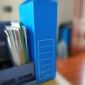 Office use corrugated plastic box corflute packing box coroplast folding documents storage bins