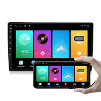 Radio para coche KZS TS7 con navegación Android de 9/10 pulgadas, pantalla táctil universal, doble DIN, reproductor de DVD, vídeo, unidad principal, reproductor de CD, TV