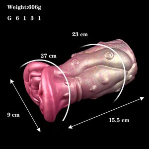 Mainan Seks Realistis Bentuk Bunga Mulut Besar GEEBA Baru, Vagina Saku dengan Lubang Dalam yang Ketat untuk Merangsang Ereksi Pria - Product Image 2