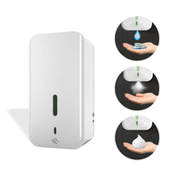 PYJ Distributeur automatique de savon et de désinfectant pour les mains de haute qualité 1500ml ABS Offre Spéciale mural sans contact pour le linge