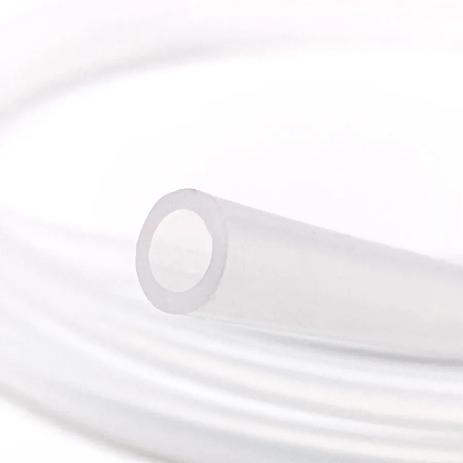 Tube en caoutchouc silicone transparent 1 pièce, qualité médicale, résistant à la chaleur, mur mince, caoutchouc souple