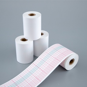 Carta per Monitoraggio Fetale 57x20m, Rotolo di Carta Termica di Grado Medico 57mm di Larghezza (Bianco/Rosa/Azzurro) - Product Image 2