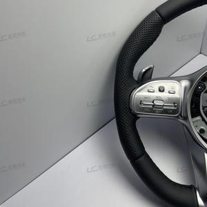 Volante Deportivo de Cuero con Fibra de Carbono para <span class=keywords><strong>Mercedes</strong></span>-Benz, Modelos W205/W213/W222 - Product Image 4