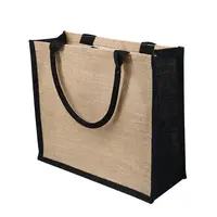 Custom Printed Burlap Handbag