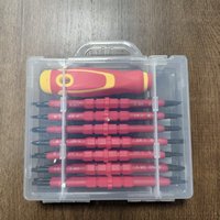 Jeu de tournevis multi-embouts 29 en 1, poignée magnétique isolée Phillips pour la réparation d'appareils électroniques domestiques