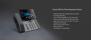 <span class=keywords><strong>Téléphone</strong></span> professionnel Fanvil V66 Pro Prime avec combiné sans fil - Product Image 6