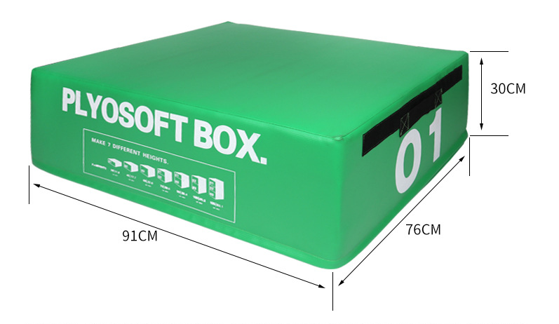 Fitness Solid 4 Different Heights Soft Foam Plyo Box