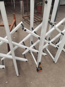 Cổng <span class=keywords><strong>Barrier</strong></span> Hợp Kim Nhôm Mở Rộng Với Bánh Xe Giao Hàng Nhanh Từ Nhà Máy - Product Image 3